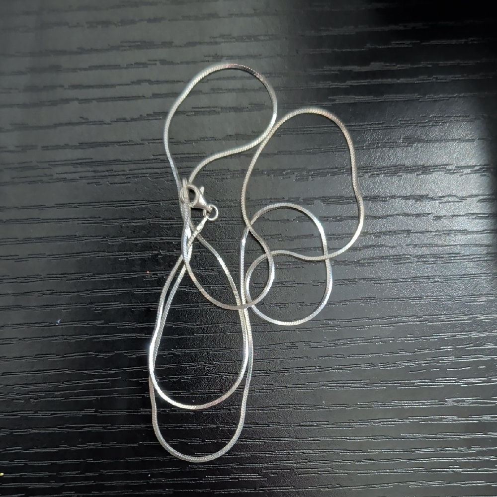 Elegant Faux Silver Necklace